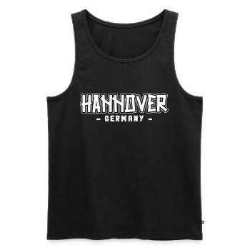 Hannoveranerin Hannoveraner Hannover - Männer Premium Bio Tank Top - Schwarz - Vorne - Michal (187cm)