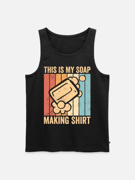 Funny soap making soap maker - Men's Premium Organic Tank Top - black