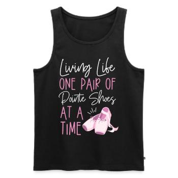 Ballet Dancer Dance Girl Ballerina - Men's Premium Organic Tank Top - black - Front - Michal (187cm)