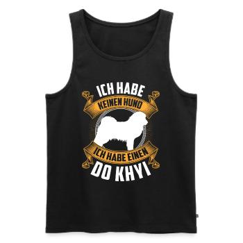 Ich habe einen Do Khyi Tibetmastiff Tibetdogge - Männer Premium Bio Tank Top - Schwarz - Vorne - Michal (187cm)