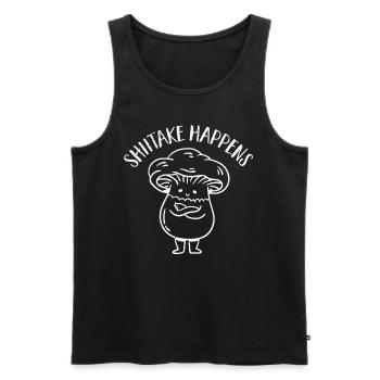 Mushroom picker mushroom mushroom hunter mushroom lover mushroom farm - Men's Premium Organic Tank Top - black - Front - Michal (187cm)