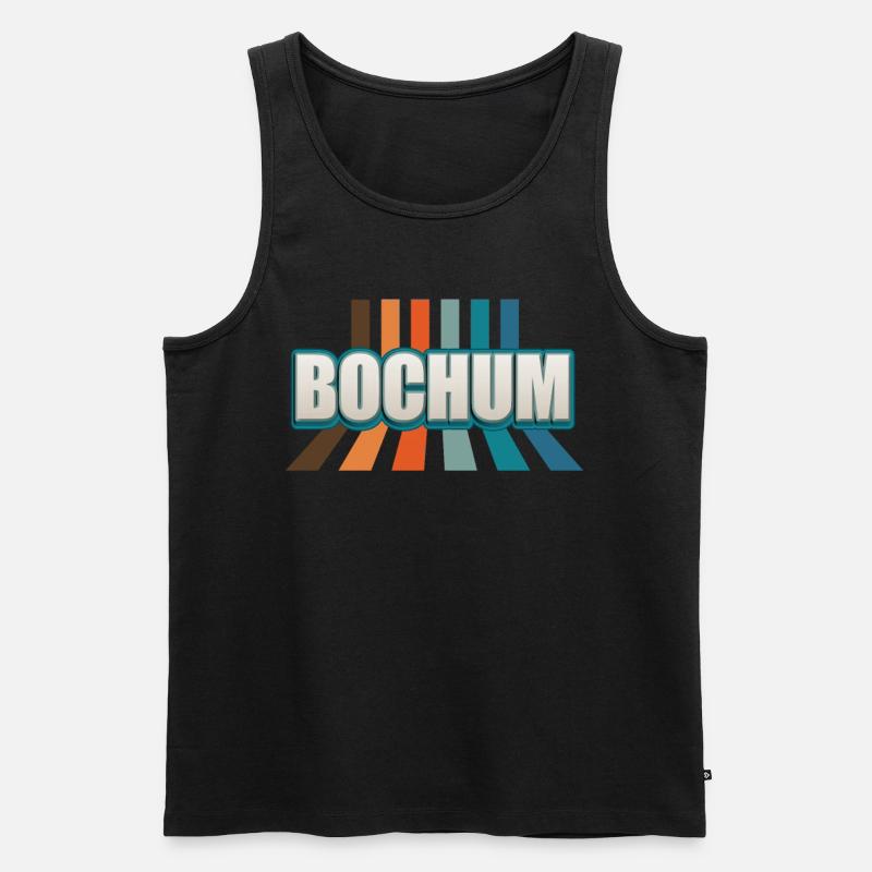 Bochumerin Bochumer Bochum - Männer Premium Bio Tank Top - Schwarz