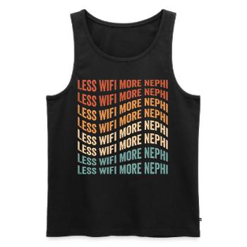 Lustiger Mormonen-Missionar LDS - Männer Premium Bio Tank Top - Schwarz - Vorne - AI Model Male 178 light (178cm)