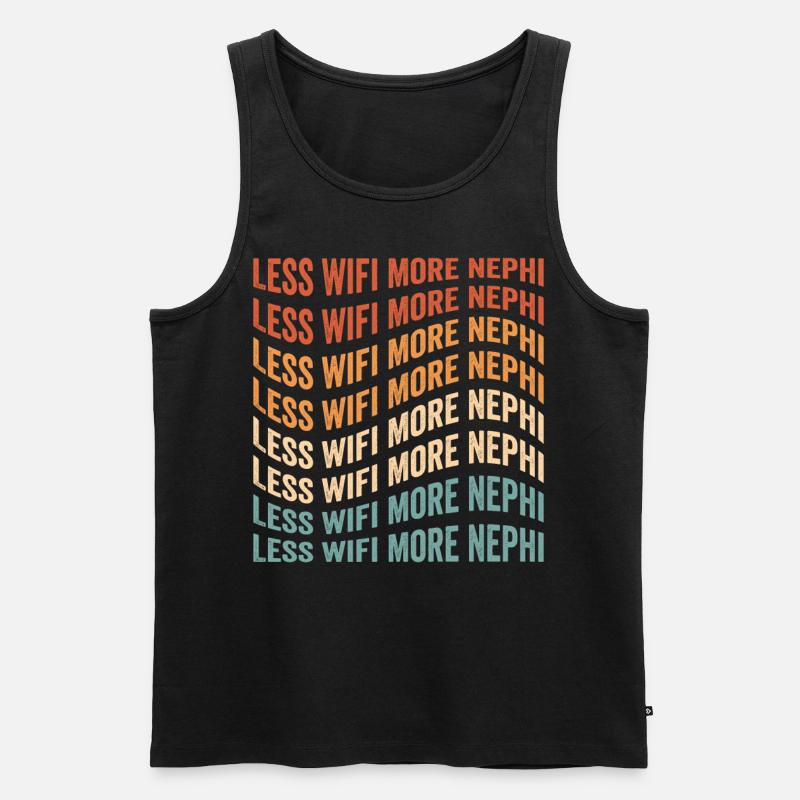 Lustiger Mormonen-Missionar LDS - Männer Premium Bio Tank Top - Schwarz