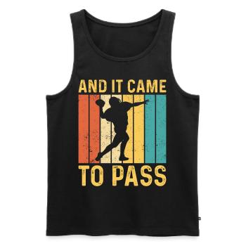 Lustiger Mormonenmissionar LDS Fußball - Männer Premium Bio Tank Top - Schwarz - Vorne - AI Model Male 178 light (178cm)