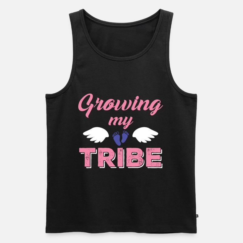 Pregnancy Loading Schwangerschaft Geburt - Männer Premium Bio Tank Top - Schwarz