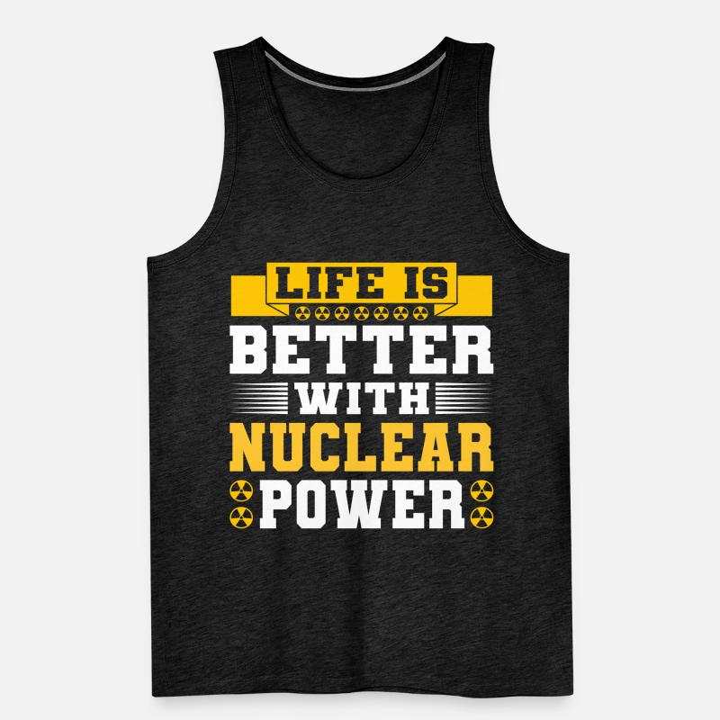 Nuclear Engineer Nuclear Technology Nuclear Energy Men's Premium Organic Tank Top
