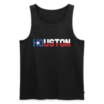Texas Geschenk Huston Austin Dallas El Paso Rodeo - Männer Premium Bio Tank Top - Schwarz - Vorne - AI Model Male 178 light (178cm)
