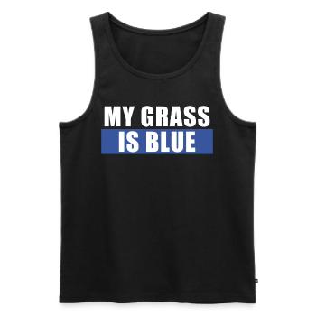 Banjo Shirts For Men Bluegrass Appalachia Folk - Men's Premium Organic Tank Top - black - Front - AI Model Male 178 light (178cm)