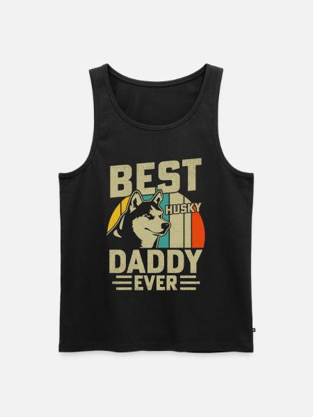 Best Husky Daddy ever - Men's Premium Organic Tank Top - black