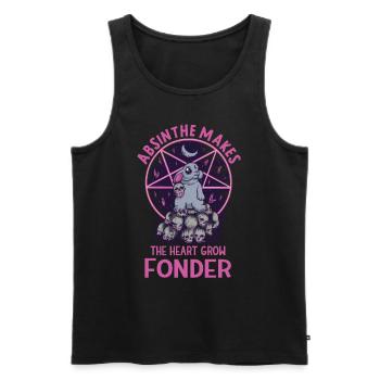 Satan Beelzebub Teufel Gothic Pentagram Mystisch - Männer Premium Bio Tank Top - Schwarz - Vorne - AI Model Male 178 light (178cm)