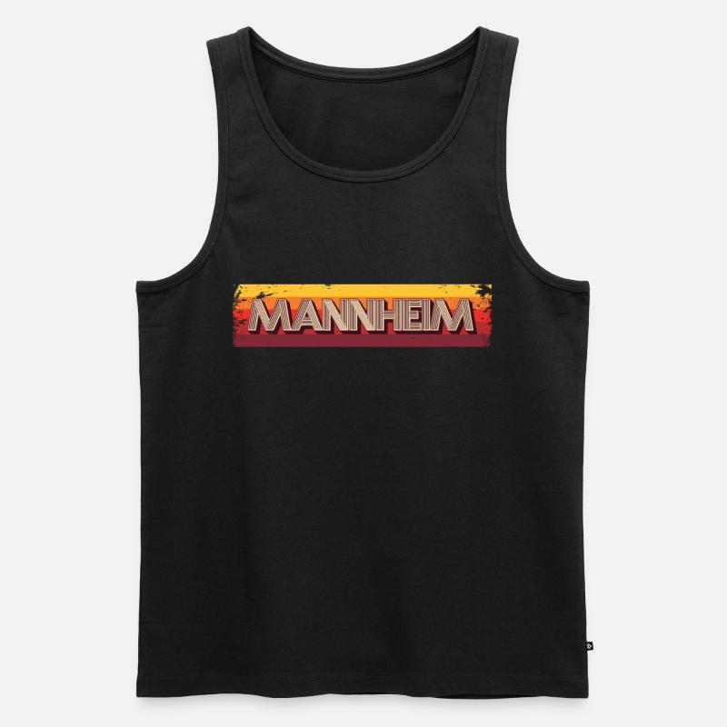 Mannheimerin Mannheimer Mannheim - Männer Premium Bio Tank Top - Schwarz