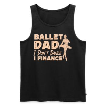 Ballet Danseuse Danse Ballerine - Débardeur bio Premium Homme - noir - Devant - Michal (187cm)