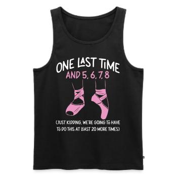 Ballet Dancer Dance Girl Ballerina - Männer Premium Bio Tank Top - Schwarz - Vorne - AI Model Male 178 light (178cm)