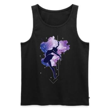 Ballet Danseuse Danse Ballerine - Débardeur bio Premium Homme - noir - Devant - Michal (187cm)
