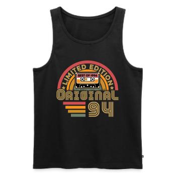 Original 1994 Vintage Anniversaire Humour - Débardeur bio Premium Homme - noir - Devant - Michal (187cm)