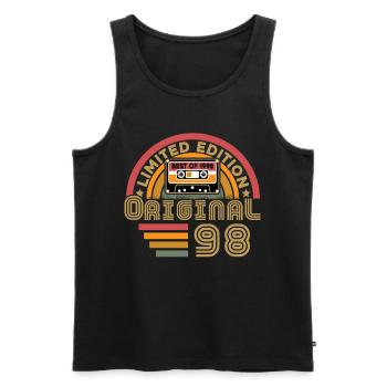 1998 Vintage Original 1998 Birthday Gift - Men's Premium Organic Tank Top - black - Front - Michal (187cm)