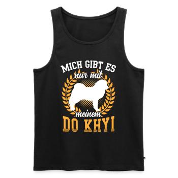 Nur mit meinem Do Khyi Tibetmastiff Tibetdogge - Männer Premium Bio Tank Top - Schwarz - Vorne - Michal (187cm)