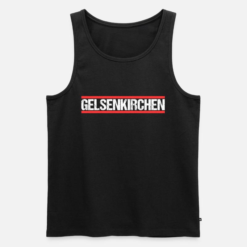 Gelsenkirchenerin Gelsenkirchener Gelsenkirchen - Männer Premium Bio Tank Top - Schwarz