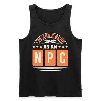 LARP live-action role-playing game - Men's Premium Organic Tank Top - black - Front - Michal (187cm)