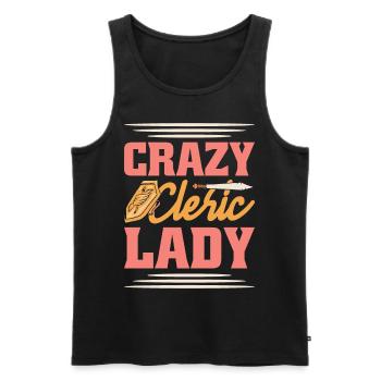 LARP live-action role-playing game - Men's Premium Organic Tank Top - black - Front - Michal (187cm)