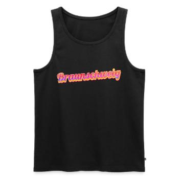 Braunschweigerin Braunschweiger Braunschweig - Männer Premium Bio Tank Top - Schwarz - Vorne - AI Model Male 178 light (178cm)