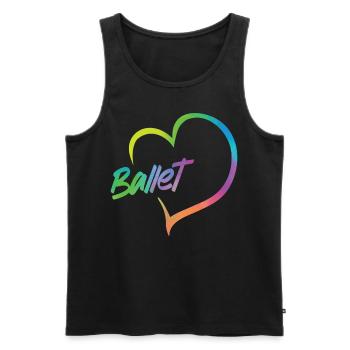 Ballet Dancer Dance Girl Ballerina - Männer Premium Bio Tank Top - Schwarz - Vorne - Michal (187cm)