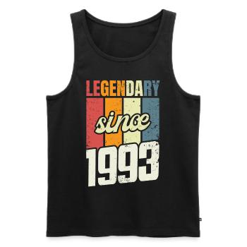 30. Geburtstag Stufe 30 Jahre 1993 - Männer Premium Bio Tank Top - Schwarz - Vorne - AI Model Male 178 light (178cm)
