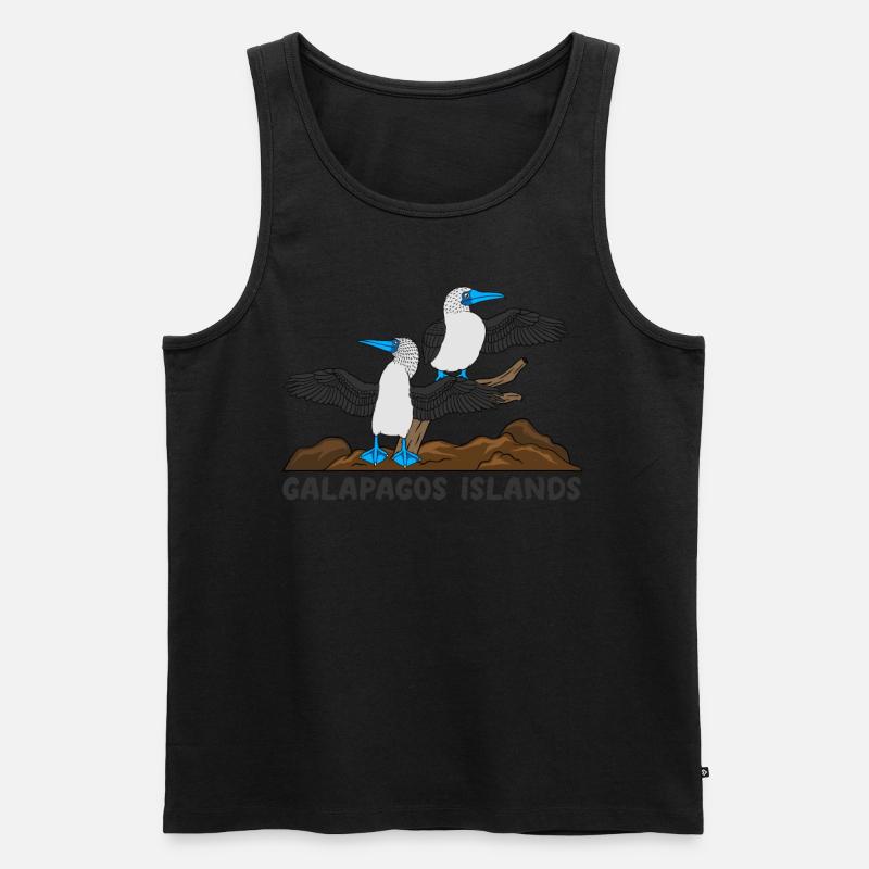 Galapagos Islands - Männer Premium Bio Tank Top - Schwarz