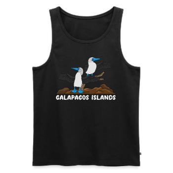 Galapagos Islands - Männer Premium Bio Tank Top - Schwarz - Vorne - Michal (187cm)