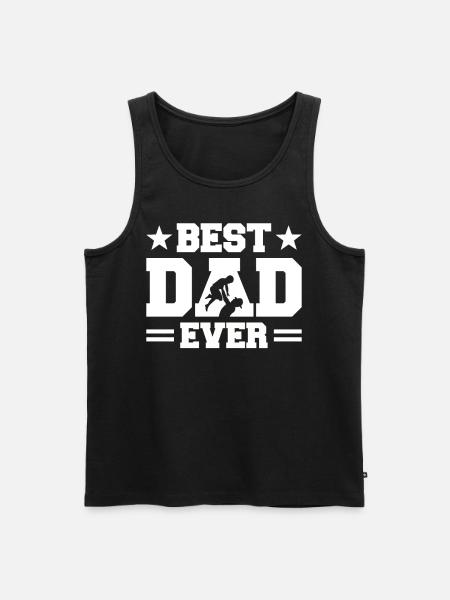 Best Dad Ever - Men's Premium Organic Tank Top - black
