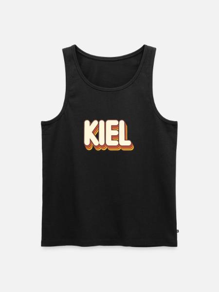 Kielerin Kieler Kiel - Männer Premium Bio Tank Top - Schwarz