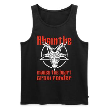 Satan Beelzebub Teufel Gothic Pentagram Mystisch - Männer Premium Bio Tank Top - Schwarz - Vorne - AI Model Male 178 light (178cm)
