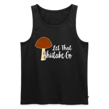 Mushroom picker mushroom mushroom hunter mushroom lover mushroom farm - Men's Premium Organic Tank Top - black - Front - Michal (187cm)