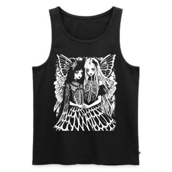 Fairycore Aesthetics Skeleton Fairy Goth Grunge G - Men's Premium Organic Tank Top - black - Front - AI Model Male 178 light (178cm)