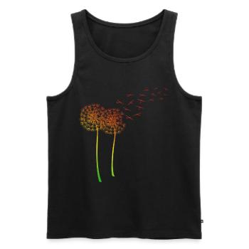 Glider Pilot Dandelion Dandelion Glider - Men's Premium Organic Tank Top - black - Front - Michal (187cm)