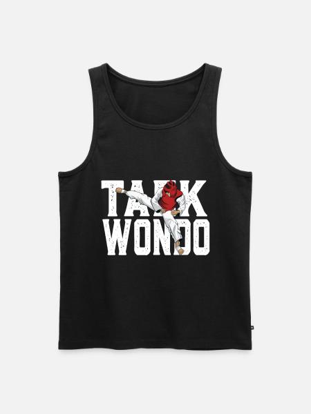 Taekwondo Korean Scriptures - Men's Premium Organic Tank Top - black