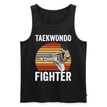 Tae Kwon Do - taekwondo - martial arts - Men's Premium Organic Tank Top - black - Front - AI Model Male 178 light (178cm)