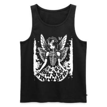 Fairycore Ästhetik Grunge Skelett Fee Goth G - Männer Premium Bio Tank Top - Schwarz - Vorne - Michal (187cm)