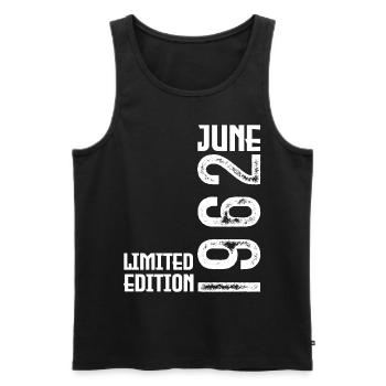 Geschenk Juni 1962 Geburtstag Juni 1962. Juni 1962 - Männer Premium Bio Tank Top - Schwarz - Vorne - Michal (187cm)