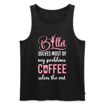 Ballet Dancer Dance Girl Ballerina - Männer Premium Bio Tank Top - Schwarz - Vorne - Michal (187cm)