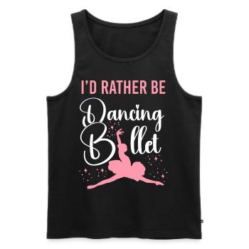 Ballet Dancer Dance Girl Ballerina - Männer Premium Bio Tank Top - Schwarz - Vorne - Michal (187cm)