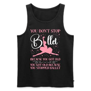 Ballet Dancer Dance Girl Ballerina - Men's Premium Organic Tank Top - black - Front - AI Model Male 178 light (178cm)