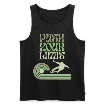 Skater Skating Skateboard Spruch - Männer Premium Bio Tank Top - Schwarz - Vorne - Michal (187cm)