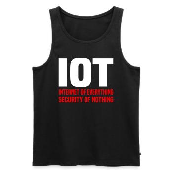 Internet Of Things IOT Programmierer Admin IT - Männer Premium Bio Tank Top - Schwarz - Vorne - Michal (187cm)