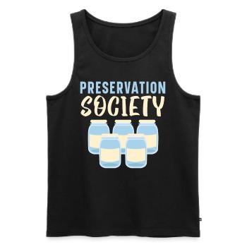 Conservation Society Conservation of Life - Men's Premium Organic Tank Top - black - Front - AI Model Male 178 light (178cm)