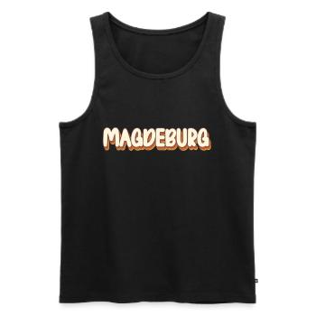 Magdeburgerin Magdeburger Magdebourg - Débardeur bio Premium Homme - noir - Devant - Michal (187cm)