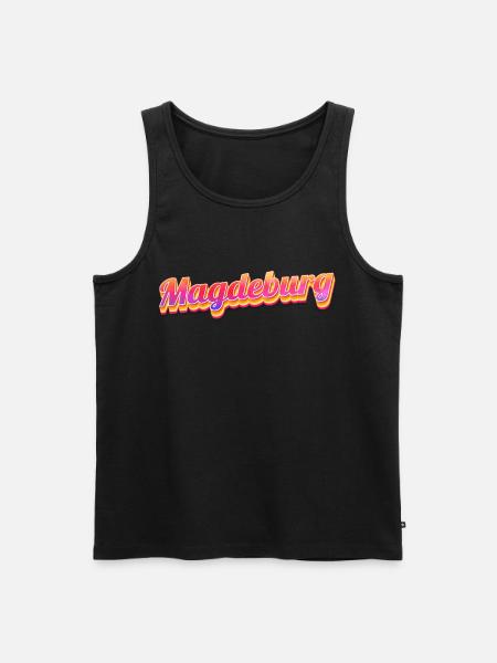 Magdeburgerin Magdeburger Magdeburg - Men's Premium Organic Tank Top - black