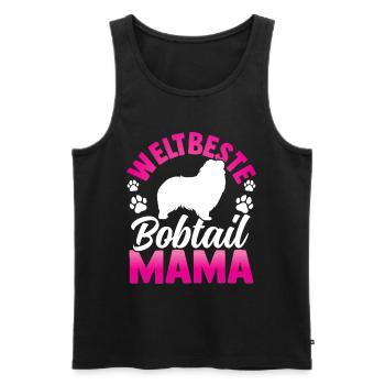 Beste Bobtail Mama Altenglischer Schäferhund - Männer Premium Bio Tank Top - Anthrazit - Vorne - Alexander (188cm)
