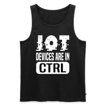 Internet Of Things IOT Programmierer Admin IT - Männer Premium Bio Tank Top - Schwarz - Vorne - Michal (187cm)